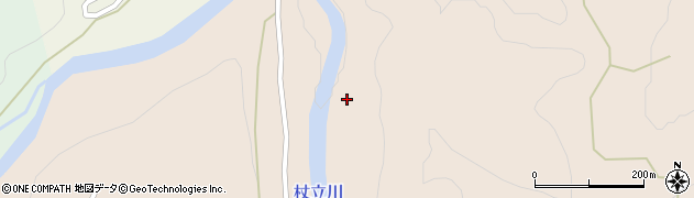 杖立川周辺の地図