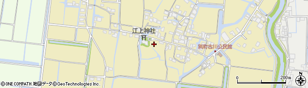 福岡県柳川市佃町周辺の地図