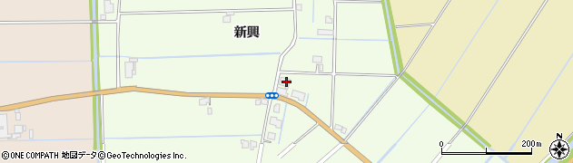 佐賀県白石町（杵島郡）新興周辺の地図
