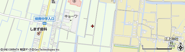 福岡県柳川市下宮永町周辺の地図