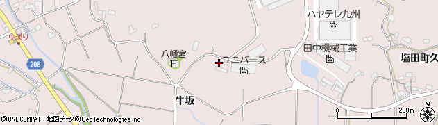 佐賀県嬉野市塩田町大字久間牛坂1052周辺の地図