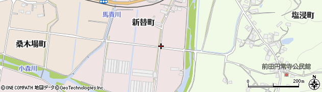 長崎県佐世保市新替町周辺の地図