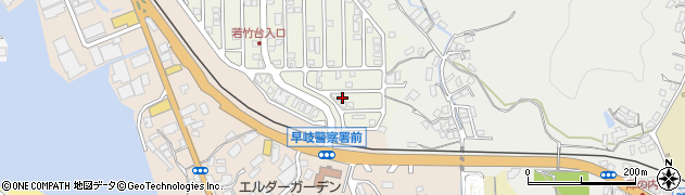 長崎県佐世保市若竹台町44周辺の地図