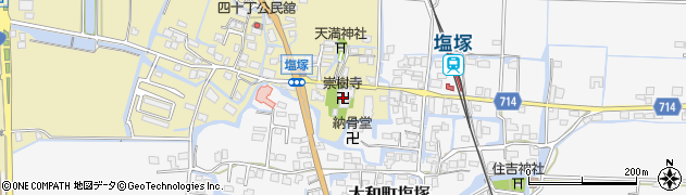 崇樹寺周辺の地図