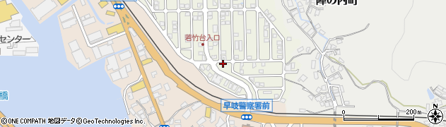 若竹台南公園周辺の地図