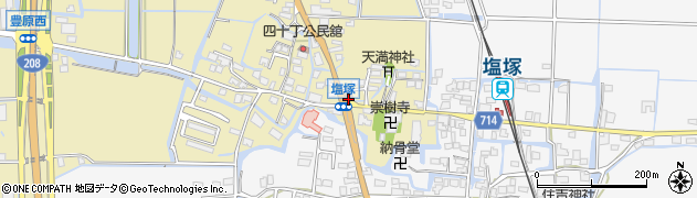 豊原郵便局周辺の地図