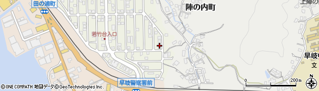 長崎県佐世保市若竹台町102周辺の地図