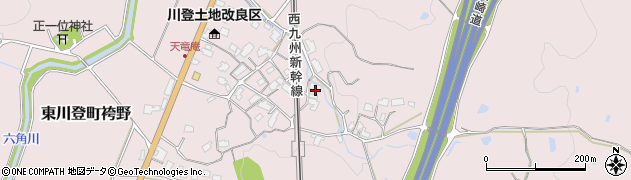 佐賀県武雄市東川登町大字袴野15905周辺の地図