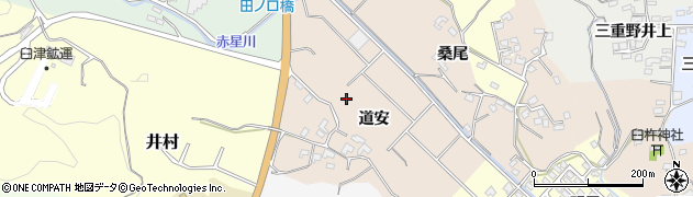 大分県臼杵市道安周辺の地図