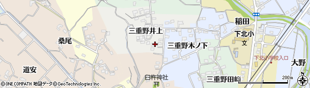 大分県臼杵市三重野井上563周辺の地図