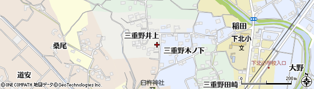 大分県臼杵市三重野井上562周辺の地図
