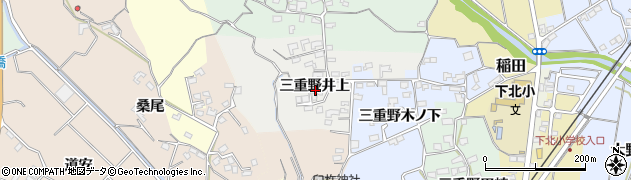 大分県臼杵市三重野井上周辺の地図