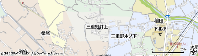 大分県臼杵市三重野井上158周辺の地図