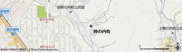 長崎県佐世保市陣の内町周辺の地図