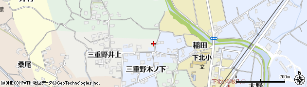 大分県臼杵市三重野井上944周辺の地図