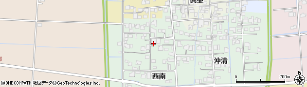 佐賀県白石町（杵島郡）西南周辺の地図
