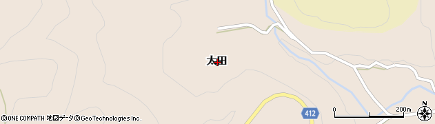 大分県大分市太田周辺の地図