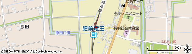 肥前竜王駅周辺の地図