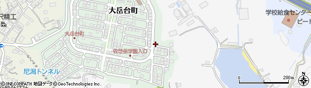 長崎県佐世保市大岳台町8周辺の地図