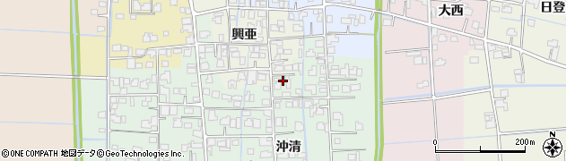 佐賀県杵島郡白石町沖清1448周辺の地図