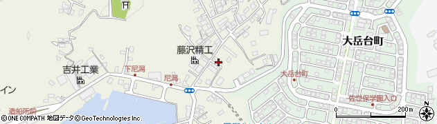 長崎県佐世保市白岳町1163周辺の地図