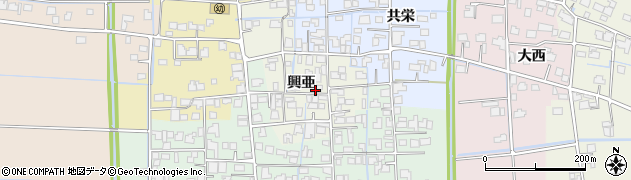 佐賀県白石町（杵島郡）興亜周辺の地図
