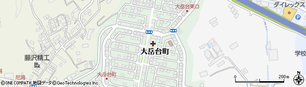 長崎県佐世保市大岳台町周辺の地図