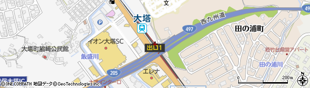 大塔駅周辺の地図