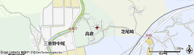 大分県臼杵市高倉周辺の地図