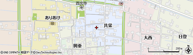 佐賀県白石町（杵島郡）共栄周辺の地図