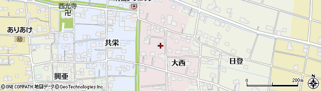 佐賀県白石町（杵島郡）大西周辺の地図