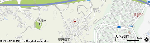 長崎県佐世保市白岳町1423周辺の地図