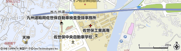 佐世保工業高等専門学校　学生課保健室周辺の地図