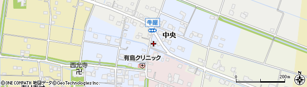 佐賀県白石町（杵島郡）中央周辺の地図