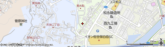 長崎県佐世保市大和町123周辺の地図