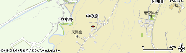 大分県大分市下判田中の原周辺の地図
