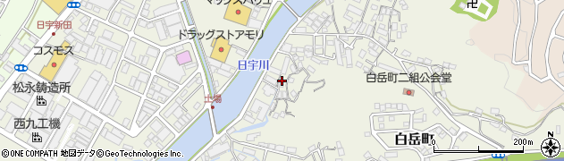 長崎県佐世保市白岳町599周辺の地図