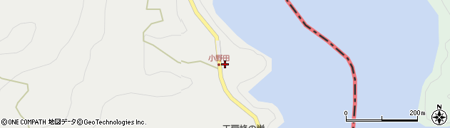 大分県日田市中津江村栃野5378周辺の地図
