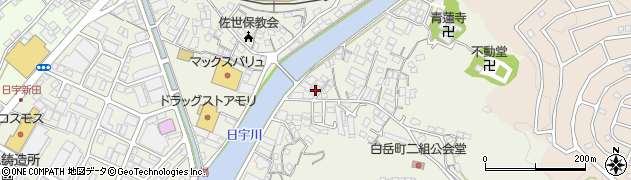 長崎県佐世保市白岳町450周辺の地図