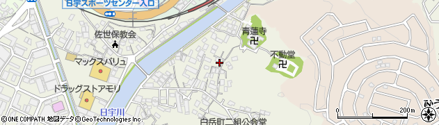 長崎県佐世保市白岳町389周辺の地図