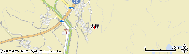 大分県臼杵市大坪周辺の地図