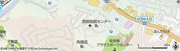 長崎県佐世保市白岳町1509周辺の地図