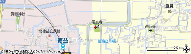 昭玄寺周辺の地図