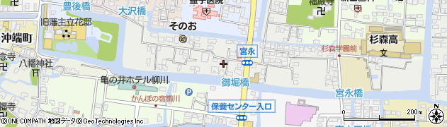 福岡県柳川市宮永町33周辺の地図