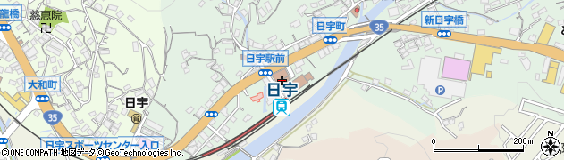 日宇郵便局 ＡＴＭ周辺の地図