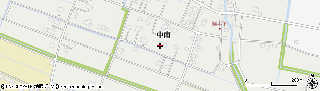 佐賀県白石町（杵島郡）中南周辺の地図