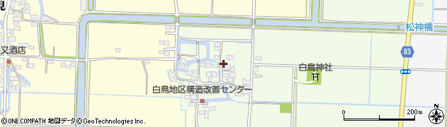 福岡県柳川市三橋町白鳥194周辺の地図