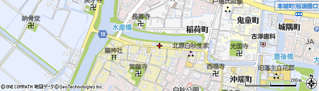 古賀提灯店周辺の地図