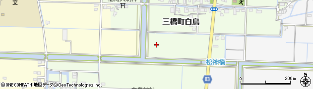 福岡県柳川市三橋町白鳥周辺の地図