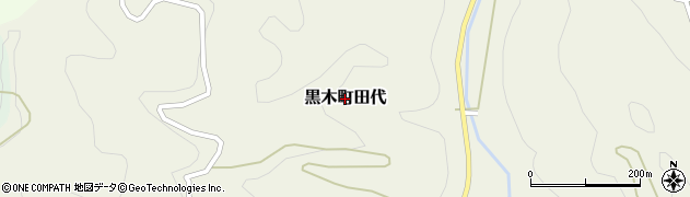 福岡県八女市黒木町田代周辺の地図